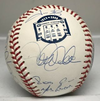 2008 Ny Yankees Team 30x Signed Baseball Jeter Rivera Mussina Steiner Hologram