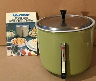 Vintage Avocado Green Steamer - Matic For Poached,  Hard Boiled Eggs,  Rice,  Veggies