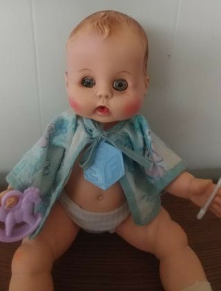 Vintage Effanbee Baby Boy Doll 1960 