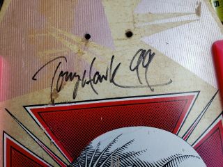 1983 Powell Peralta Autographed Tony Hawk Vintage 80’s Skateboard Deck 2