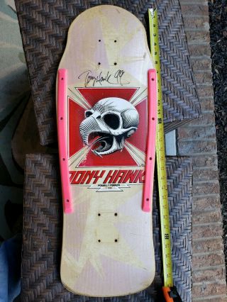 1983 Powell Peralta Autographed Tony Hawk Vintage 80’s Skateboard Deck 3