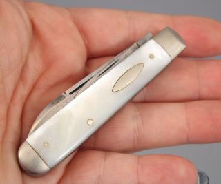 Vintage Ulster Knife Co Mother Of Pearl 2 - Blade Folding Pocket Jack Knife,  Nr