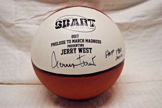 Jerry West Hall Of Fame Hof Signed La Los Angeles Lakers Basketball Autograph