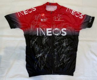 2019 Team Ineos Signed Cycling Jersey Froome,  Thomas,  Egan Bernal,  26 Proof