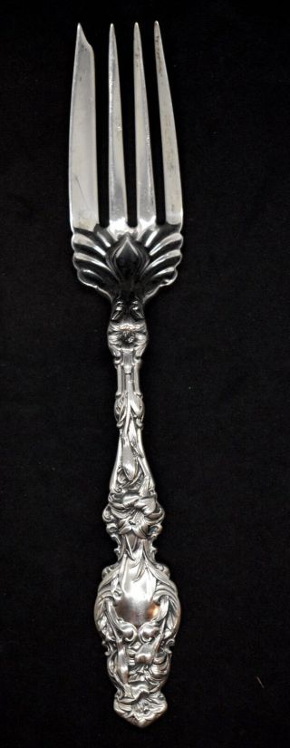 Whiting Lily Cold Meat Fork Sterling Silver Not Monogrammed Shape