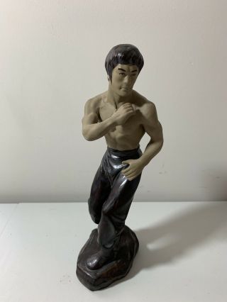 Vintage Bruce Lee Kung Fu Mixed Martial Arts Collectible Figurine Statue 11”