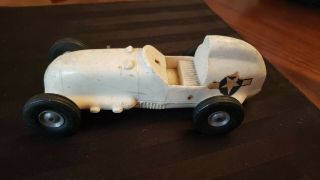 Vintage Thimble Drome White Tether Race Car