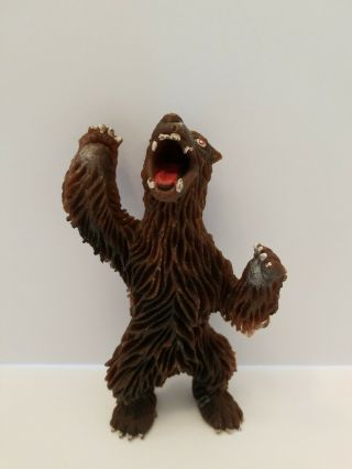 Vintage 1973 Imperial Hand Painted Grizzly Bear Rubber Jiggler Hong Kong