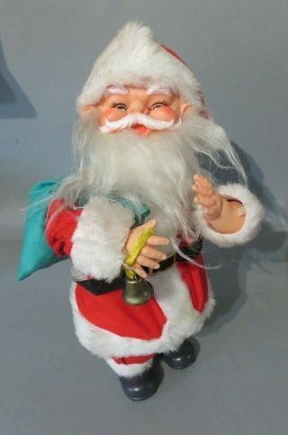 Vintage Retro Kitsch Father Christmas Santa Musical Wind Up Xmas Decoration