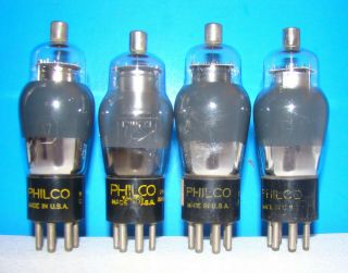 No 6a7 Philco Type Radio Amplifier Vintage Vacuum Tubes 4 Valves St 6a7g