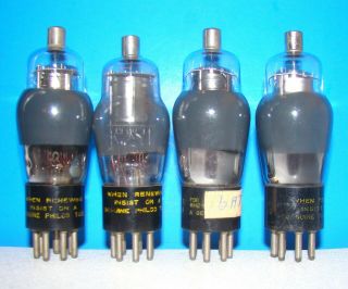No 6A7 Philco type radio amplifier vintage vacuum tubes 4 valves ST 6A7G 2