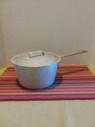 Vintage Wear Ever Aluminum 2 - 3/4 " Quart Pot 4342 1/2 Old Heavy Well Made