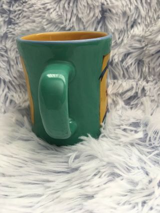 Disney Vintage Portrait Donald Duck Mug/Cup Green and Yellow 10 Ounces 2