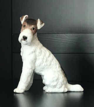 Vintage Rosenthal Wire Haired Fox Terrier Dog Figurine by M.  H.  Fritz (1243) 2