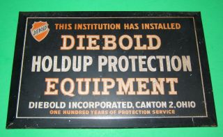Very Rare Antique DIEBOLD HOLDUP PROTECTION 10 