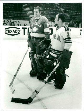 Vintage Photograph Of Ken Dryden And Mike Curran