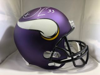 Dalvin Cook Autographed Signed Full Size Helmet Nfl Minnesota Vikings Jsa
