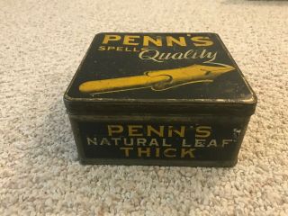 Vintage Tobacco Tin Penn 