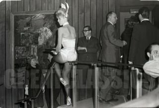 Playboy Club Mad Men Era Sexy Bunny Candid 1963 Camera Negative Peter Basch