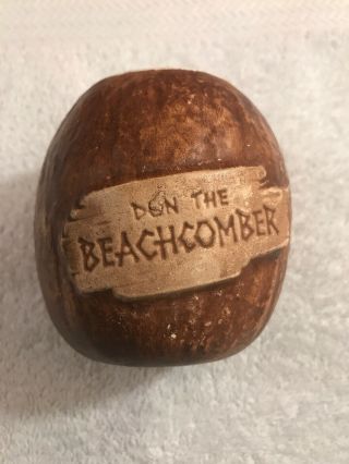 Vtg.  Don The Beachcomber Brown Coconut Barrel Tiki Mug No Makers Mark Older