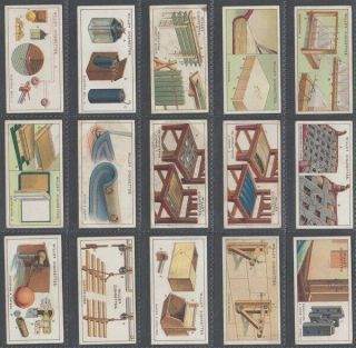 Cigarette Card Set Wills Ltd,  Household Hints (title In White) 1927 (id:ah260)