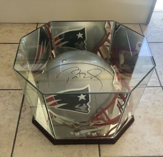 Tom Brady Authentic Signed England Patriots Full Size Helmet W/case &