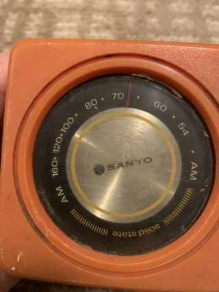 Vintage Sanyo Transistor Radio Dice 3.  25 Cube Rp1711r Am