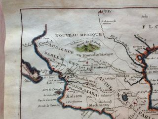 GULF OF MEXICO CENTRAL AMERICA 1702 NICOLAS DE FER UNUSUAL ANTIQUE ENGRAVED MAP 3
