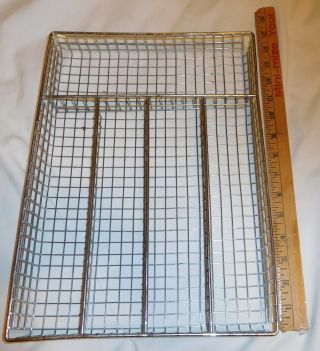 Vintage Metal Silverware Flatware Draw Organizer Tray Caddy Storage