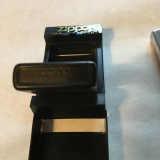 2 Zippo Lighters - Marlboro North South Compass and Chrome Slim 2