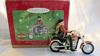 Hallmark Keepsake Harley - Davidson Barbie Christmas Ornament,  2001