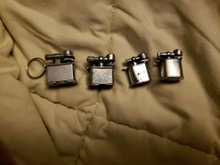 Set Of 4 Vintage Mini Japanese Zippo Lighters