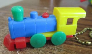 Vintage Plastic Keychain Puzzle Train Made In Usa By Lido 60 