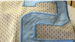 Michael Jordan Uda Auto Signed Jersey Upper Deck Authenticated