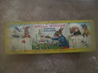 Uncle Wiggily Water Colors Colorful Tin And Paint Inside Vintage