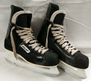 Bauer Black Panther Hockey Skates Size 10.  5d Canstar Vintage Ice Hockey Skates