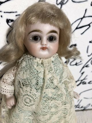 Antique German/french Mignonette 5” Bisque Doll Closed Mouth