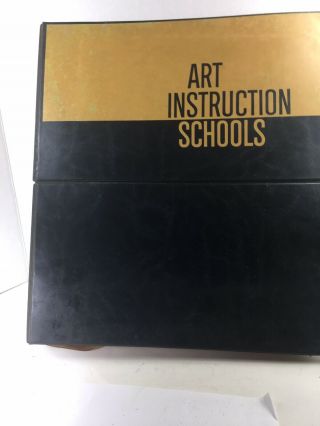 Vintage 1964 Art Instruction Schools Course W Binder Advertising Cartooning