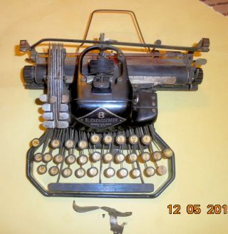 Rare Vintage Antique Blickensderfer 8 Portable Typewriter For Parts/restoration