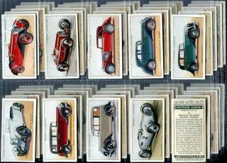 Tobacco Card Set,  John Player & Sons,  Motor Car,  Vintage Vehicles,  1st Series,  1936