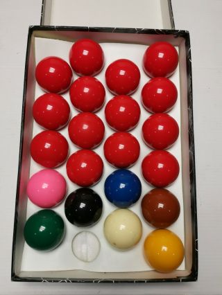 Vintage Aramith 2 1/8  Snooker Balls Set Of 21 Great Shape