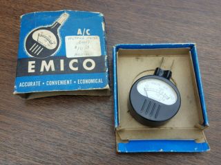 Vintage Emico A/c Voltage Tester In The Box.  J