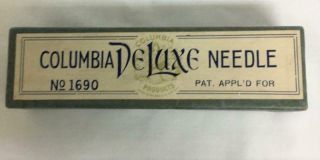 Vintage Columbia Deluxe Needle No 1690 Box w Instructions 3