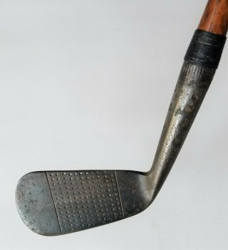 Antique hickory golf; Maxwell Driving Iron by Anderson for Gamage; vintage golf 3