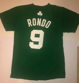 Boston Celtics Adidas NBA 9 Rajon Rondo Jersey T - Shirt M 3