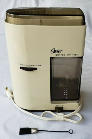 Oster Burr Coffee Grinder Model 655 - 06a Electric Grind Coffee Beans Usa Vintage