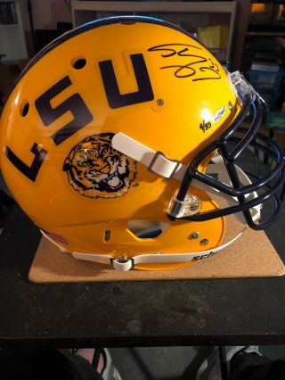 Shaquille O’neal Full Sized Signed Authentic Lsu Helmet Upper Deck.