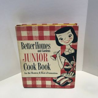 Vintage Better Homes And Gardens Junior Cook Book 1955 Illustrations