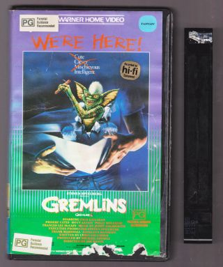 Gremlins Vhs Video Tape Vintage 1985