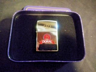 Doral 25th Anniversary Zippo Mib 1995 Rare Lighter Tobacco Collectible